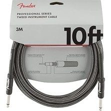 Mey İthalat Fender Professional Series Instrument Cable, Tweed 3 Metre - Gray Tweed Enstrüman Kablosu