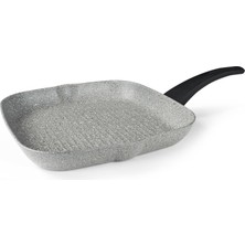 Mey İthalat Flonal Dura Induction Tava, Sağlıklı Pişirme ve Kızartma Için, Yapışmaz ve Son Derece Çizilmeye Karşı Dayanıklı, Indüksiyon, Gaz, Seramik, Italyan Premium Kalite, Grillpfanne 28CM