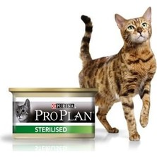 Mey İthalat Pro Plan Sterilised Somonlu Kısırlaştırılmış Yetişkin Yaş Kedi Konservesi - 85 gr (24 Adet)