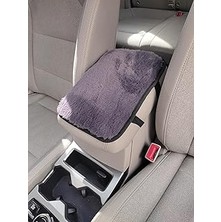 Mey İthalat Oto Kolcak Pedi, Peluş, Kaymaz Alt Yüzey, Terletmez, Evrensel Uyum, Kolcak Koruyucu, Lastikli Sabitleme, Mükemmel Hissiyat, 29X19 cm (Füme)