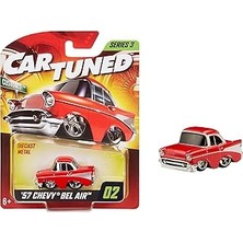 Mey İthalat Mga Entertaintment Cartuned S3 1957 Chevy Bel Air - Kırmızı Custom Araba