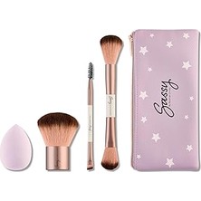 Mey İthalat Sassy By Savannah Chrisley Sassy Fırça Seti - Kadınlar Için Güzellik Alet Seti - Gözler ve Yüz Için Hepsi Bir Arada Güzellik - Makyaj Uygulaması Için Harika Fırça Seti - Kit Yeniden Kullanılabilir