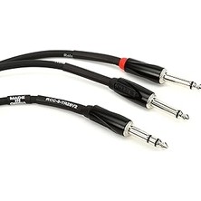 Mey İthalat Roland Black-Serisi Bağlantı Eklemesi/split Kablo – 6,3-Mm-Trs- 2x 6,3-Mm Jak, Uzunluk: 1,5m – RCC-5-TR28V2