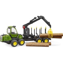 Mey İthalat Bruder - John Deere 1210E Kütük Yükleme ve Nakliye Aracı Ölçekli Model
