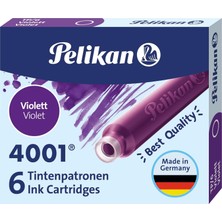 Mey İthalat Pelikan Kartuş Serisi TP6X Dolma Kalem Kartuşu Mor