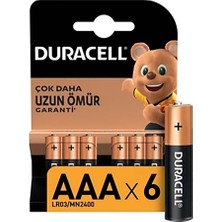 Duracell Basic Ince Kalem Pil 6’lı Aaa