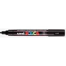 Mey İthalat Unı-Ball Posca Marcador Kalıcı Pc-5m Punta De 1.8 - 2.5 Aa. Tinta Pigmentada Negro 152777000