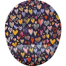 Mey İthalat Kalp Desenli Bilek Destekli Mouse Pad