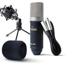 Mey İthalat Marantz Professional MPM-1000 - Podcast, Akış, Şarkı Söyleme, Tele-Çalışma ve Oyun Için Masa Standı ve Kablolu Xlr Kondenser Stüdyo Mikrofonu