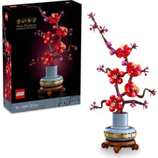 Mey İthalat LEGO Botanicals Erik Çiçeği 10369 – Yetişkinler Için Altın Şeritli ve Ahşap Görünümlü Pastel Mavi Saksı Içeren Dekoratif Yapay Çiçek Modeli Yapım Seti, Sevgililer Günü Hediyesi Fikri (327 Parça)