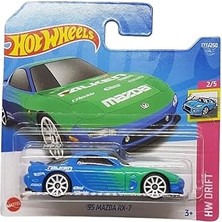 Mey İthalat Hot Wheels - '95 Mazda Rx-7 - Hw Drift 2/5 - HCV86 - Kısa Kart - Falken Tasarım - Greddy - Eibach - Işınlar - Formül Drift - Mattel 2022