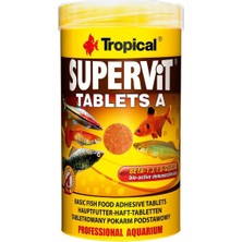 Mey İthalat Tropical Süpervit Tablets A Yapışan Tablet Balık Yemi 50 ml 36GR