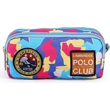 Mey İthalat Cambridge Polo Club Tactical Unisex Çift Bölme Kalemlik Renkli