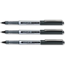 Mey İthalat Uni-Ball 3 x Uni BALL-UB150 Eye Dönerbaşlı Kalem, Mikro 0,5 mm Uç, 0,3 mm Genişliği, Siyah Mürekkep