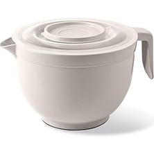 Mey İthalat Karıştırma Kabı & Mikser Kase Kapaklı Mikser Kase 3 Litre Çırpma Kabı Krem