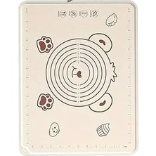 Mey İthalat Büyük Boy Silikon Hamur Açma Matı, Krem Rengi, 50X70 Cm, Yapışmaz ve Kaymaz Yüzey - 550 Gram