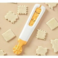 Mey İthalat 4’ü 1 Arada Hamur Kesme – Değiştirilebilir Rulolarla Ravioli, Kurabiye, Pizza Hamuru Kesici, Kompakt ve Hafif Bpa’sız Plastik Tasarım, Evınto