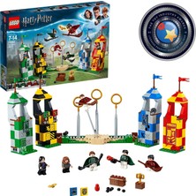 Mey İthalat LEGO 75956 Harry Potter Quidditch Bauset, Gryffindor, Slytherin, Ravenclaw ve Hufflepuff Kuleleri, Harry Potter Oyuncak Hediye Turnuvası