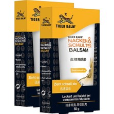 Mey İthalat Tıger Balm Boyun ve Omuz Balsamı – Boyun ve Omuz Bölgesindeki Gerginliklerde Doğal Balsam – Bakım Sağlayan Sürtünme – 2 x 50 G