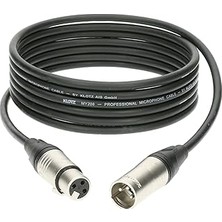 Mey İthalat Klotz M1 MY206 Mikrofon Kablosu Siyah 15M Xlr Klotz Uçlu