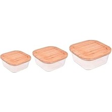 Mey İthalat Bambum Lavi - Kare 3 Lü Set
