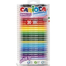 Mey İthalat Carioca Birello Süper Yıkanabilir Çift Tarafli Keçeli Boya Kalemi 30'lu