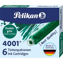 Mey İthalat Pelikan, Kartuş Serisi TP6X Dolmakalem Kartuşu, Yeşil