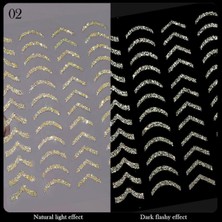 Mey İthalat Nicole 3D Reflektif Efekt Nail Art Sticker Model -2 (55881-2) 3016