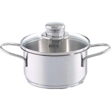 Mey İthalat Fissler Tencere Atıştırmalıklar 12 Cm, 0,5 L, Cam Kapaklı
