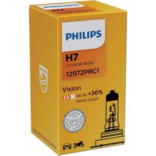Mey İthalat Philips H7 55WATT +%30 Fazla Işık Ampul Premium Halogen(1 Adet)