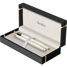 Mey İthalat Scrikss Noble 35 Dolma Kalemtükenmez Kalem Takım Inci Beyazı