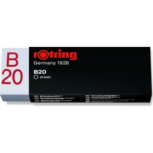 Mey İthalat Rotring Rapid B20 Kurşun Kalem Silgisi, Büyük Boy, Beyaz