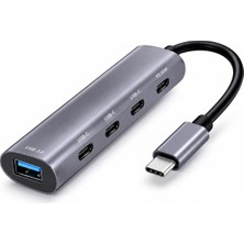 Die Grup Type-C Hub Pd USB 3.0 Usb-C 5 Port 60W Gri HDX7895