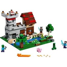 Mey İthalat LEGO Minecraft Çalışma Kutusu 3.0 21161 - Minecraft Kale ve Çiftlik Yapım Seti, Yapım Oyuncağı ile Minifigürler (564 Parça)