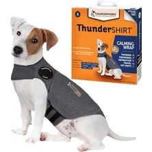 Mey İthalat Thundershirt Klasik Köpek Anksiyete Ceketi, Heather Gri, Small