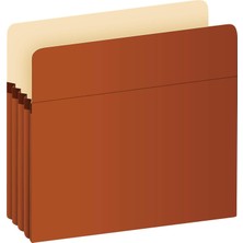 Mey İthalat Pendaflex Genişleyen Dosya Cepleri, Mektup Boyutu, Redrope, 3,5" Genişletme, Dupont™ Tyvek® Malzemesi ile Güçlendirilmiş, Redrope, Kutu Başına 25 (1524E-OX)