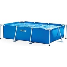 Mey İthalat Intex Dikdörtgen Çerçeveli Havuz, Mavi, 300 x 200 x 75 cm