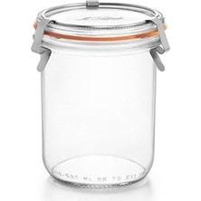 Mey İthalat 3 Klipsli Cam Kavanoz 580 ml (2 Adet)