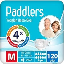 Mey İthalat Paddlers Yetişkin Hasta Bantlı Bez Medium 120 Adet – Koli, Sızdırmaz