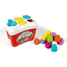 Mey İthalat Clementoni 17171 Soft Clemmy Yumuşak Blok Bultak Kovası Oyuncak, Çok Renkli