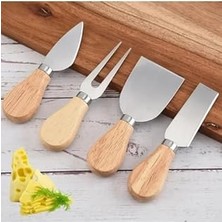 Mey İthalat Smartizi 4 Parça Paslanmaz Çelik Peynir Bıçağı Seti (13 Cm) - Şık Sunumlar Için Ergonomik Saplı Peynir Bıçakları