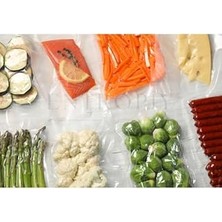 Mey İthalat 50 Adet Tırtıklı Vakum Poşeti Seti 15X20 cm – Gıda & Ev Tipi Vakum Paketleme Poşetleri – Sızdırmaz, Dayanıklı, Et, Sebze & Hazır Gıdalar Için Uyumlu (15X20 Ebatlarda 50 Adet)