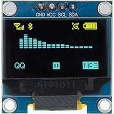 Mey İthalat Sanec OLED 0.96 Inç 128X64 Piksel Ekran Modülü - Mavi Sarı