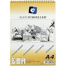Mey İthalat Alex Schoeller A.ESK.BLK.090.04 Spr.eskiz BLOK.90GR.A4 60 Ypr.dik ALX-820