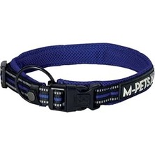 Mey İthalat M-Pets Hıkıng Reflektörlü Soft Boyun Tasması Blue (Xl)