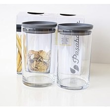 Mey İthalat Paşabahçe Breakfast 730 cc Saklama Kabı Gri Kapak 2'li 43736 FMA55510 010OA