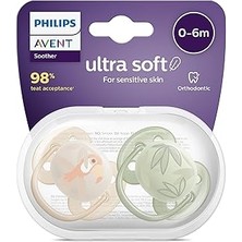 Mey İthalat Philips Avent Ultra Soft Emzik, Erkek Bebekler Için 0‑6 Ay, 2’li Paket, Ortodontik Silikon, Flexifit Kalkanlı, Ultra Yumuşak, Bpa Içermez, Taşıma Kutulu, SCF091/07