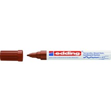 Mey İthalat Edding 4040 Mat Mürekkep Kalemi - 1 Markör - Yuvarlak Uç 1-2 mm - Kahverengi - Pürüzlü, Koyu Veya Gözenekli Yüzeylere Yazı Yazmak ve Süslemek Için - Terakota, Karton, Ahşap Için Ideal