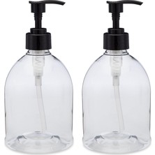 Mey İthalat Earth's Essentials (2 Paket) Çok Yönlü 473 ml Doldurulabilir Tasarım Pompalı Şişeler. Mükemmel Sıvı El Sabunu, Ev Yapımı Losyon, Şampuan ve Masaj Yağı Dağıtıcıları. Kırılmaz Pet Plastik.