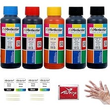 Mey İthalat Perfection Canon Uyumlu GI-490 Bk GI-490 Cmy Tanklı Yazıcı Mürekkep Seti 5 x 100 Gr.